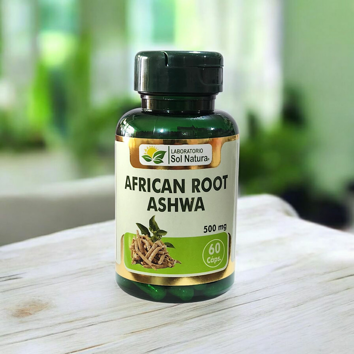 African Root Ashwa / Ashwagandha 60 cápsulas 500