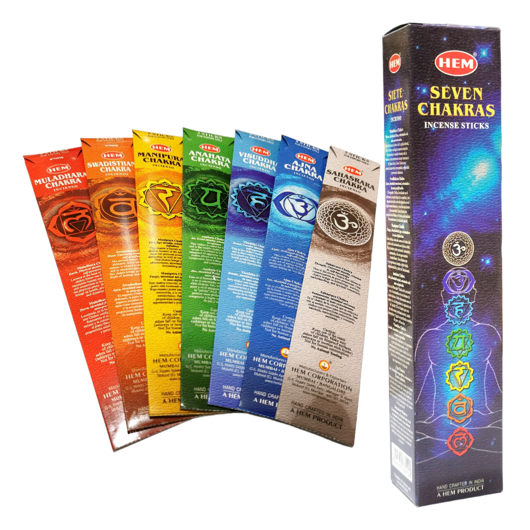 Incienso 7 Chakras HEM 35 varitas Premium