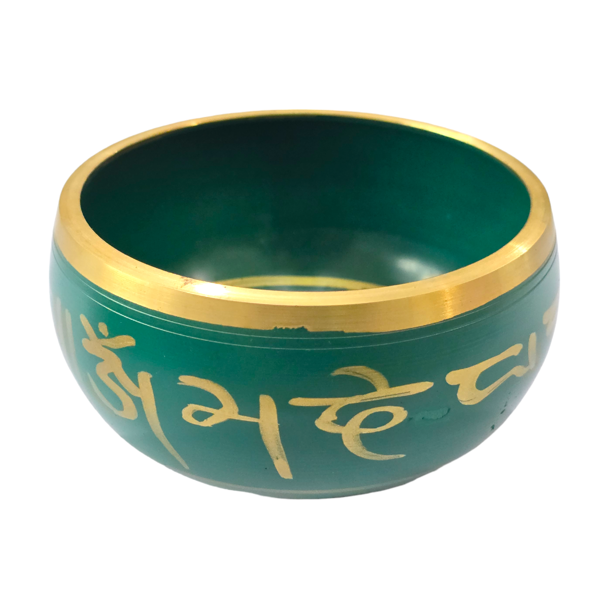 Cuenco Tibetano Verde 500 gr. embalaje Madera.