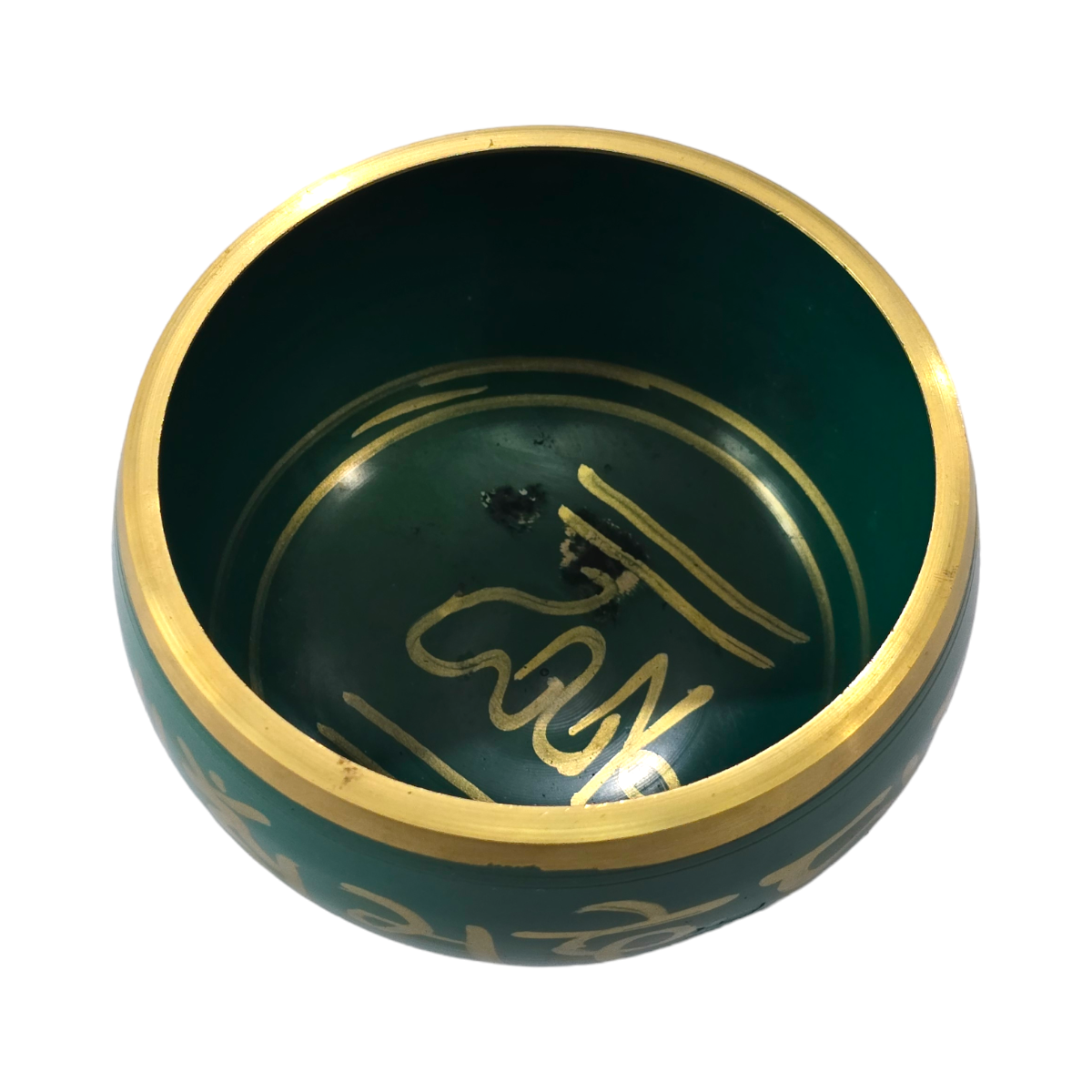 Cuenco Tibetano Verde 500 gr. embalaje Madera.