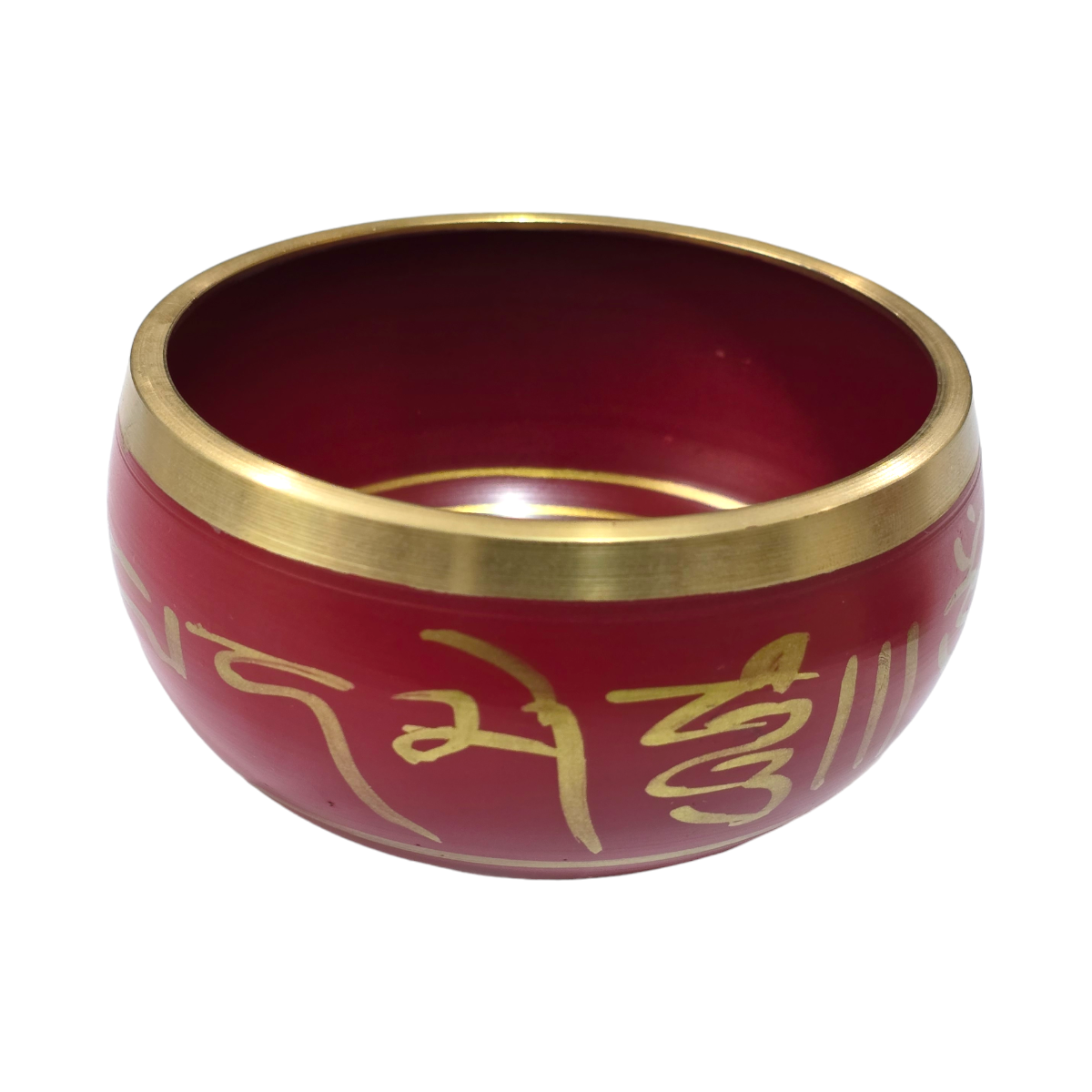 Cuenco Tibetano Rojo Chakra 500 gr embalaje Madera.