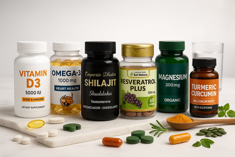 Banner de suplementos alimenticios