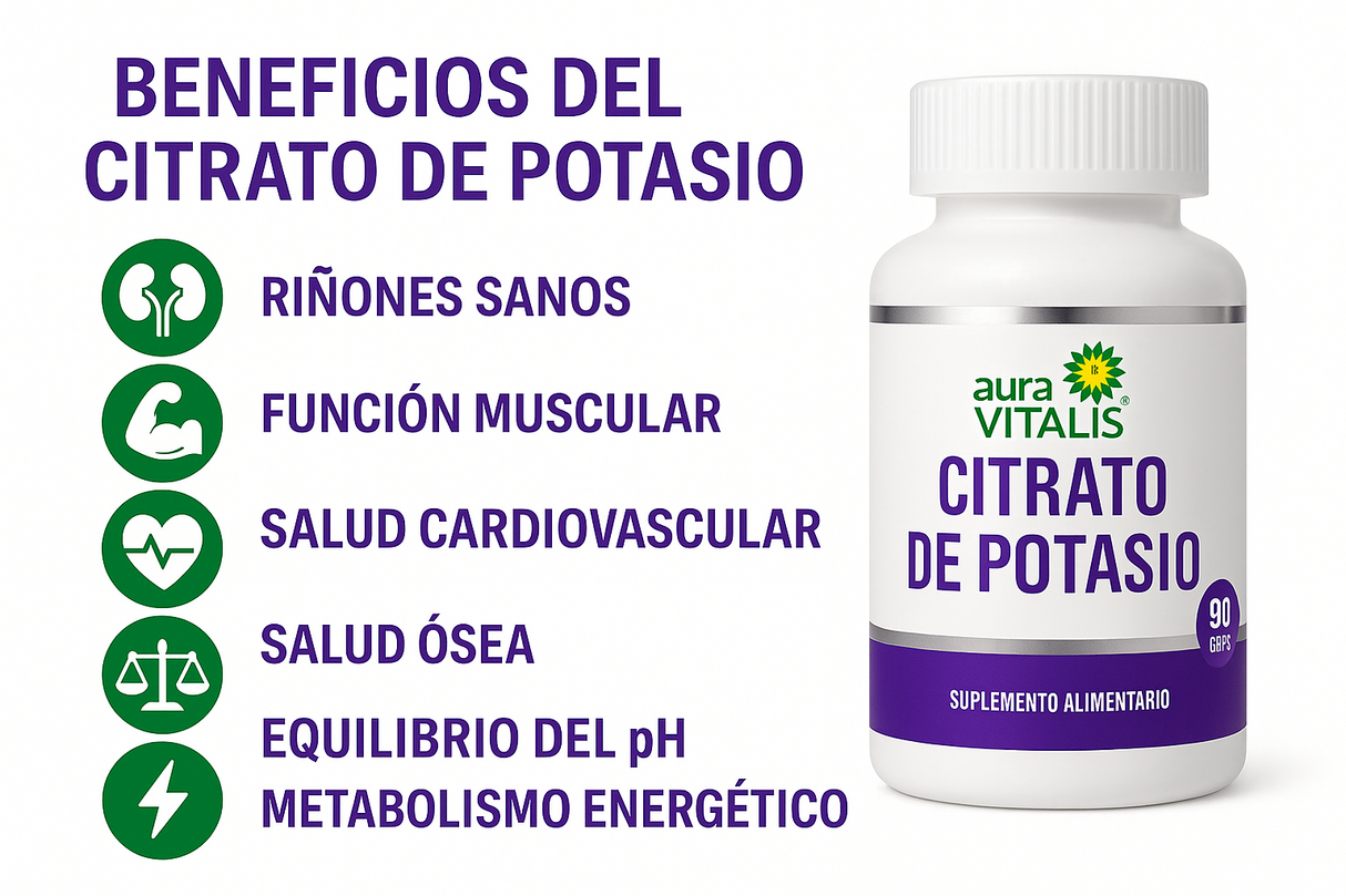 Beneficios del Citrato de Potasio