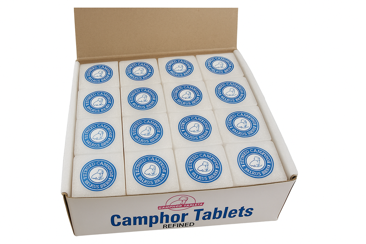 Alcanfor en tabletas 16 calugas 64 unidades