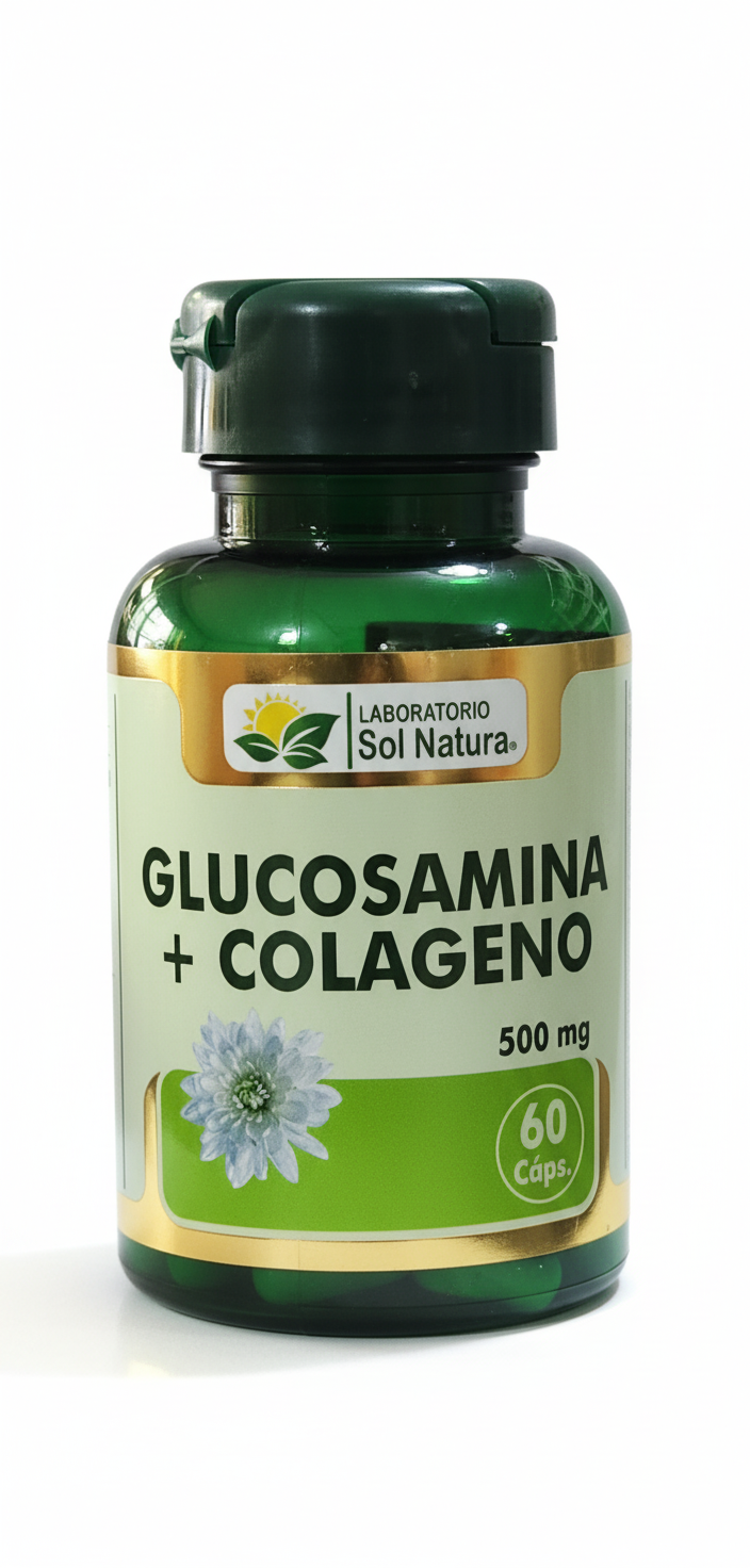 Glucosamina + Colágeno 60 cápsulas 500 mg