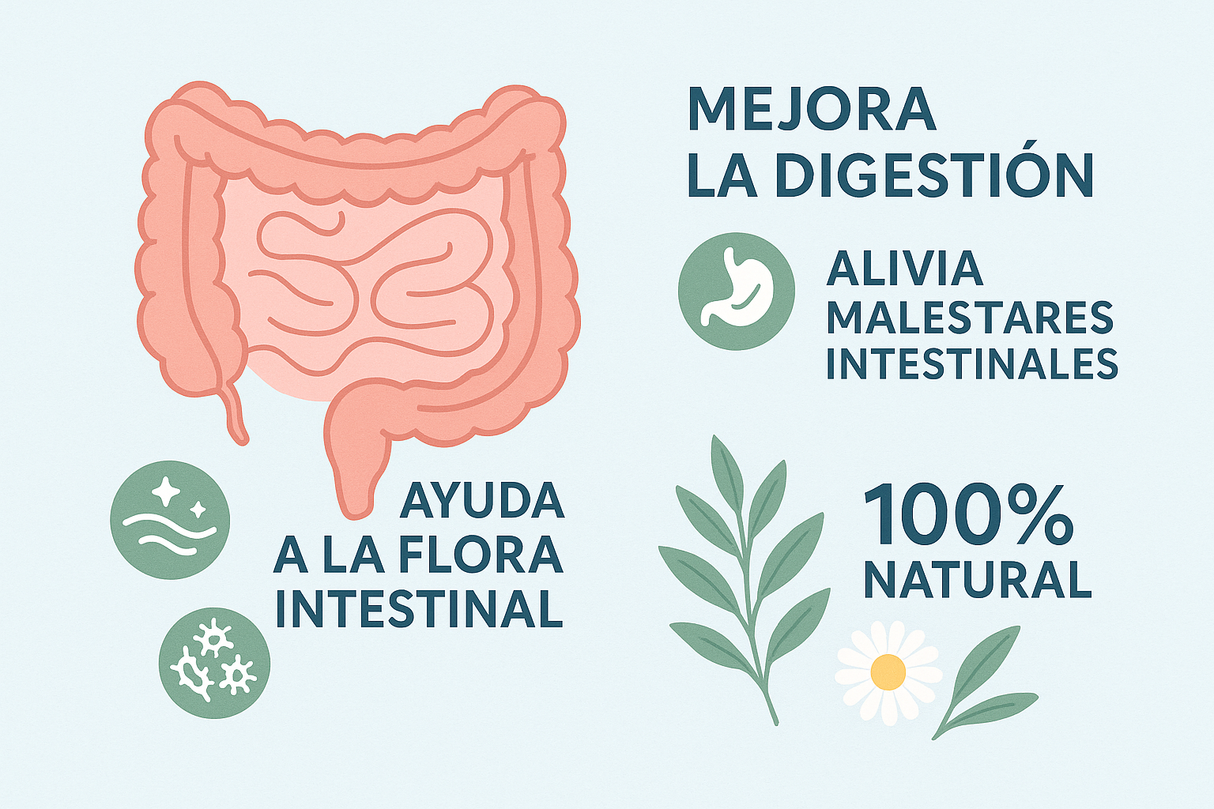Imagen de los beneficios para la salud intestinal