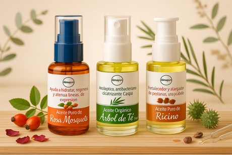 Imagen fotorrealista de aceites Almayun