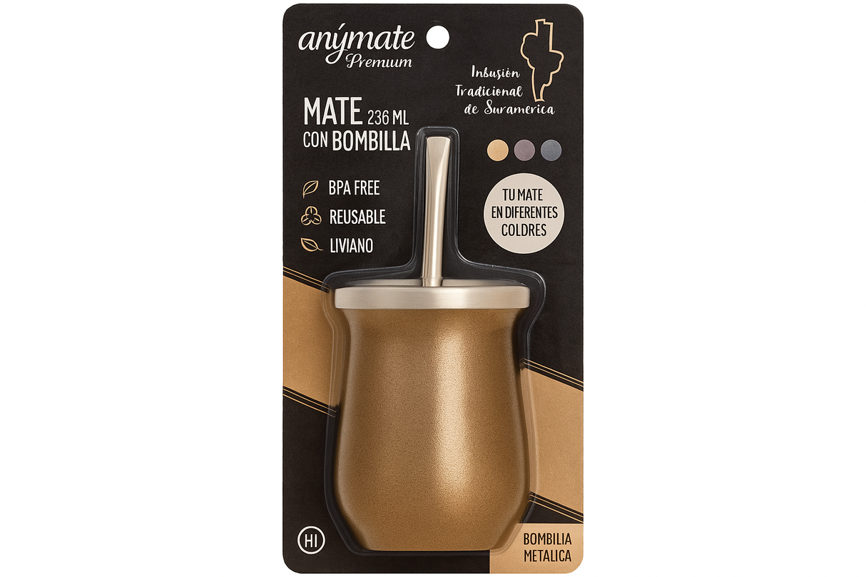 Mate con Bombilla - Producto Completo