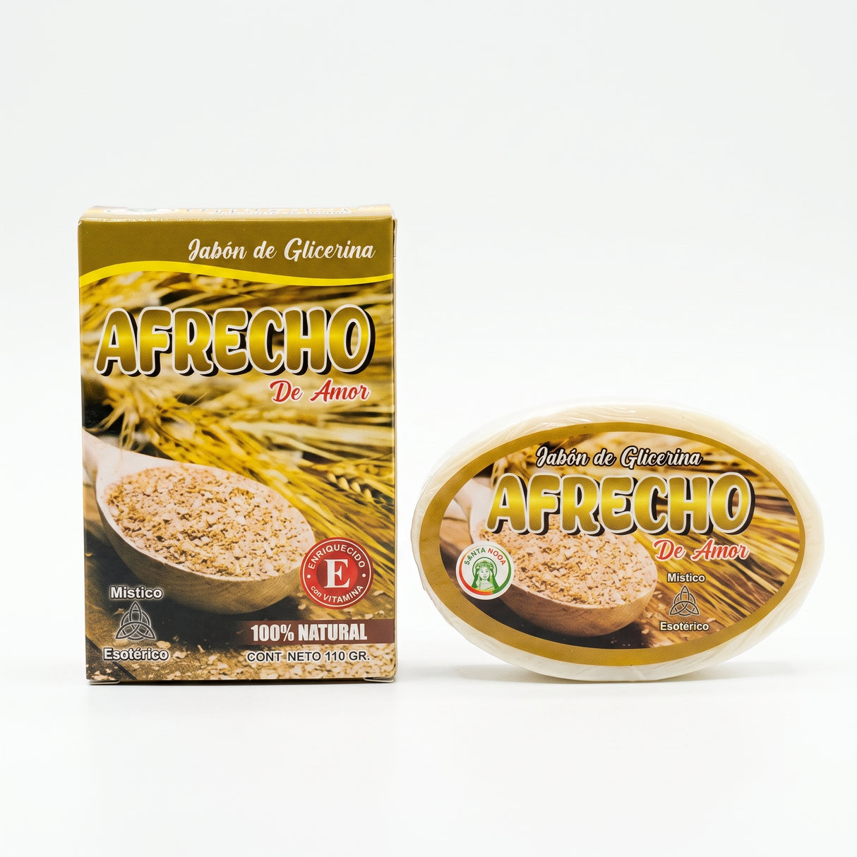 Jabón de Glicerina Afrecho de Amor Natural 110 g