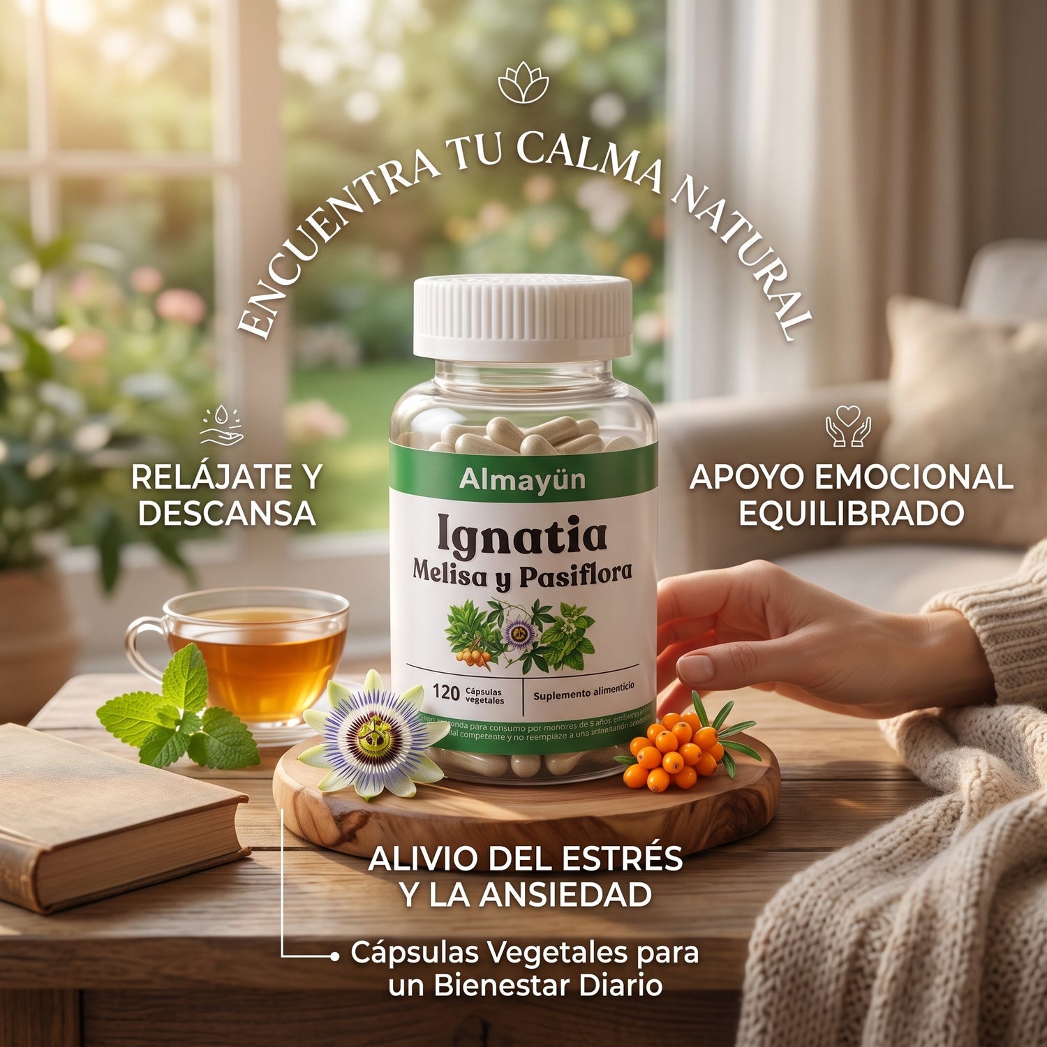 Almayun Ignatia – Descubre la calma: alivio del estrés, sueño reparador y equilibrio emocional