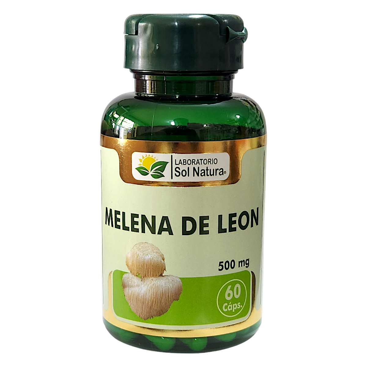 Melena de León Plus 60 Cápsulas 500mg - Hericium Erinaceus | Sol Natura