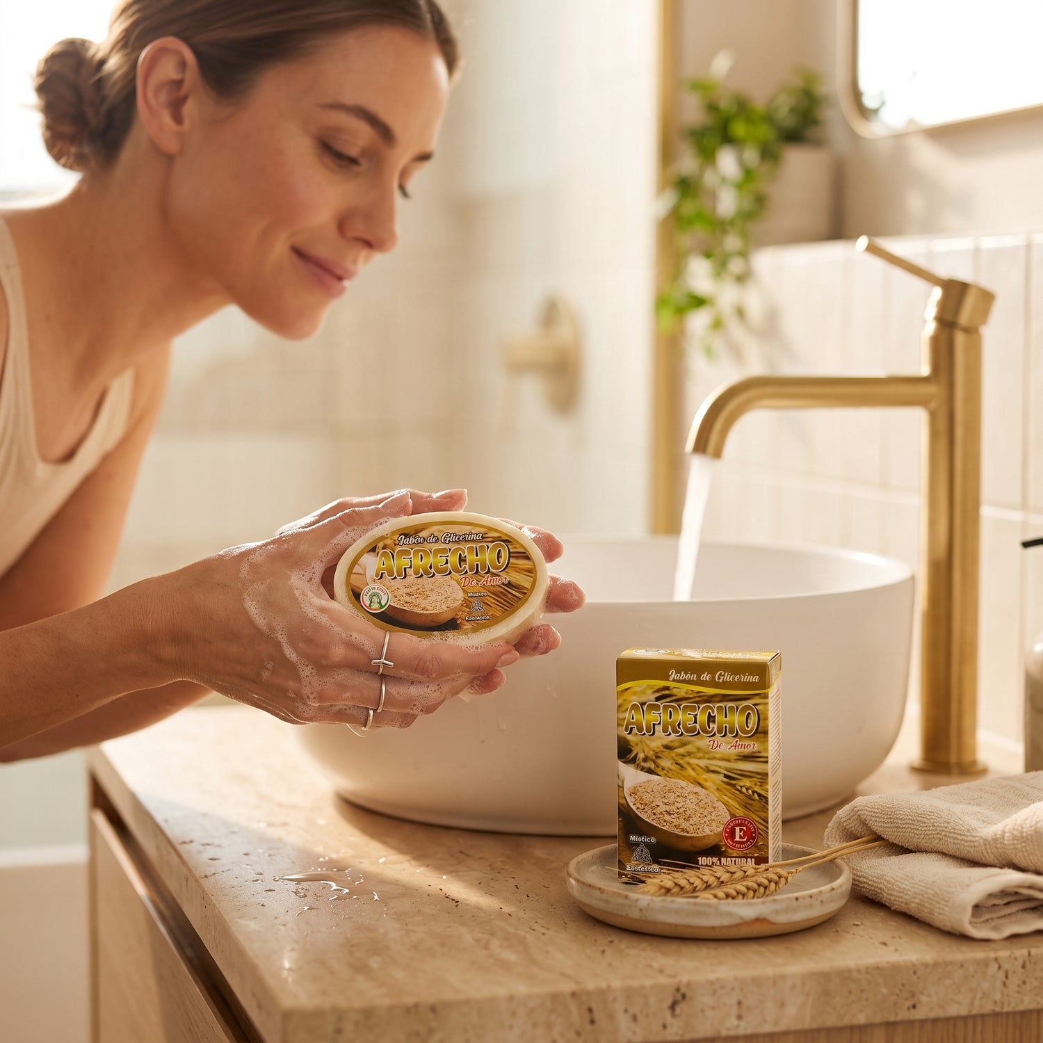Jabón de Glicerina Afrecho de Amor Natural 110 g