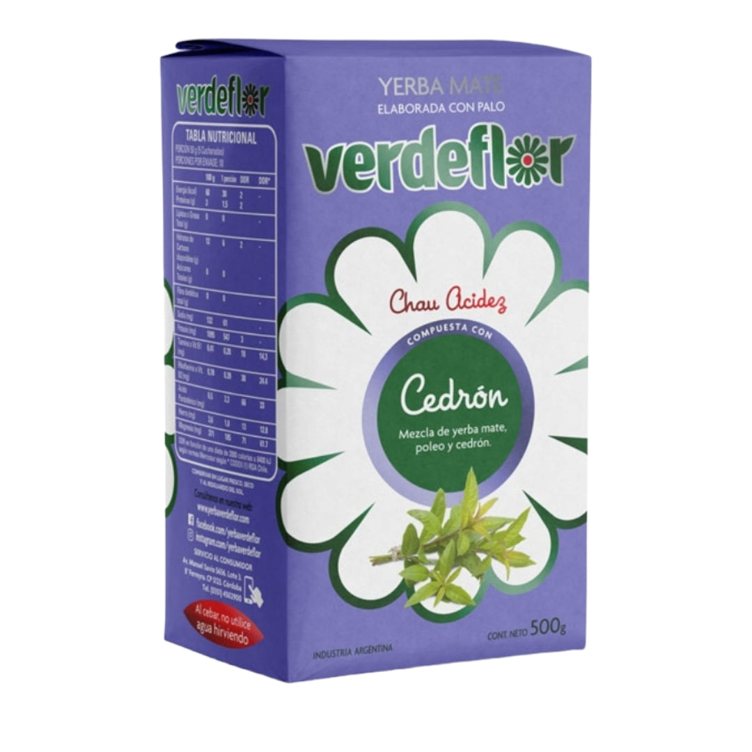 Yerba Mate Verde Flor Cedrón 500 gr