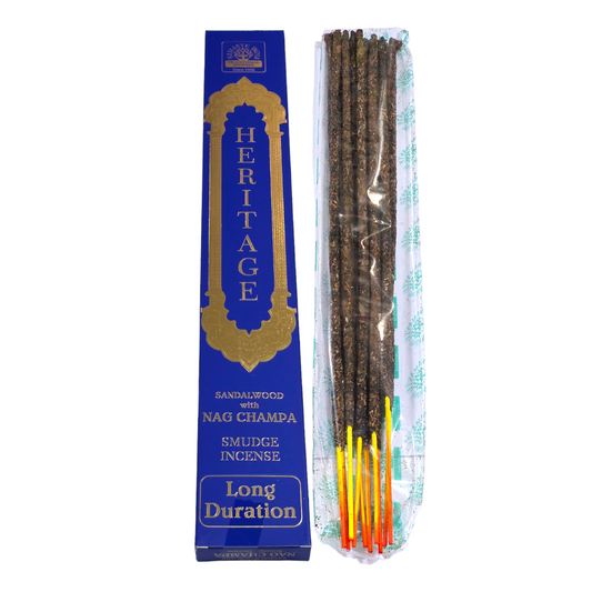 Incienso Sándalo y Nag Champa Larga Duración , 35 cm , 10 varas.