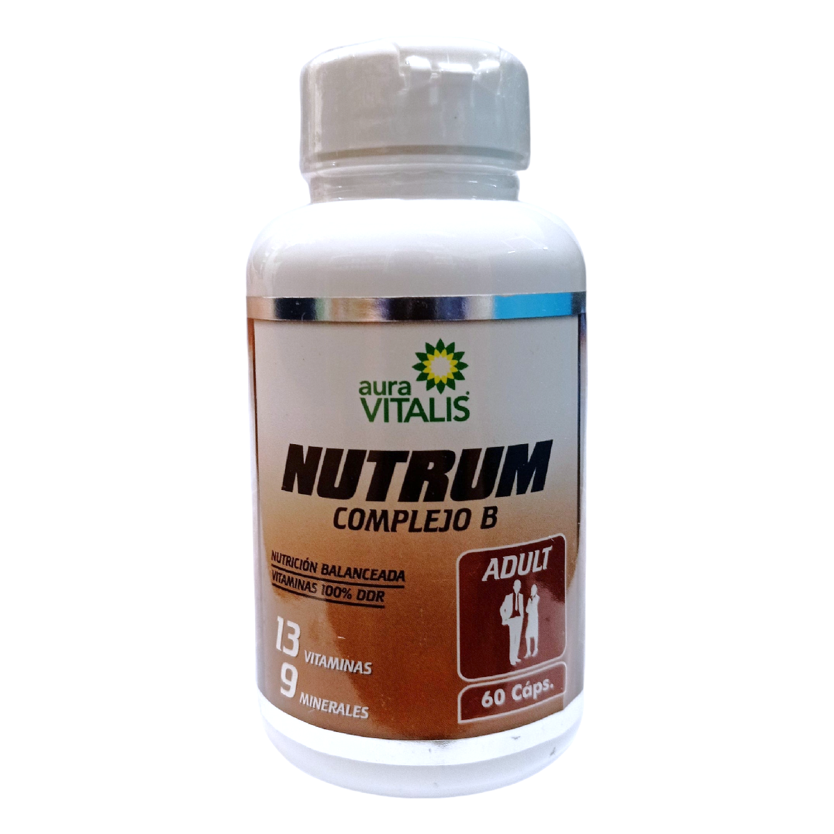 Nutrum Complejo B 60 cápsulas 13 Vitaminas + 9 Minerales