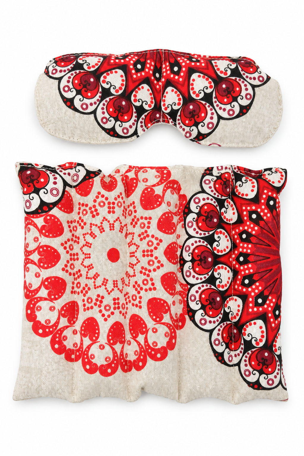 Conjunto de estampado rojo