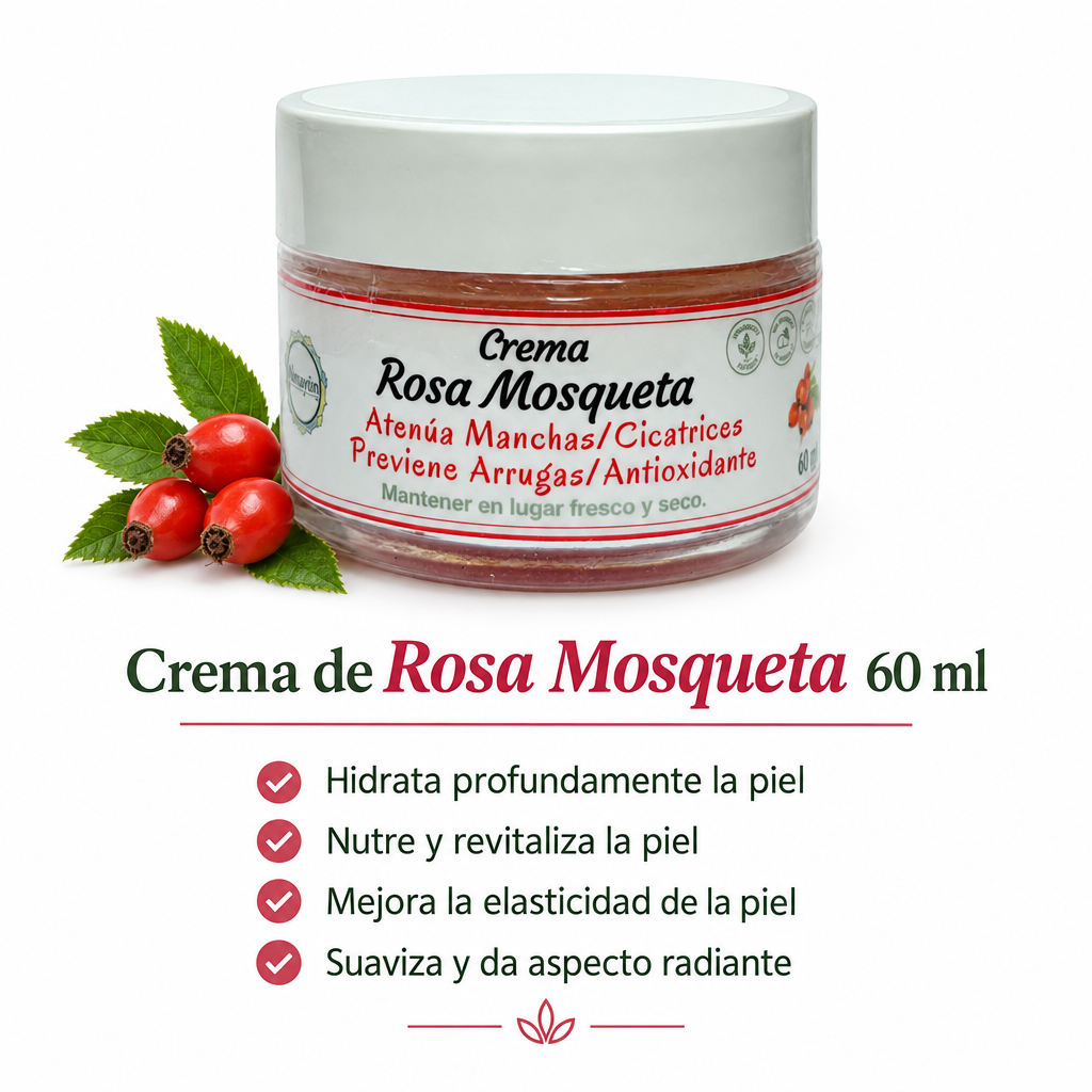 Imagen de beneficios de la Crema Rosa Mosqueta
