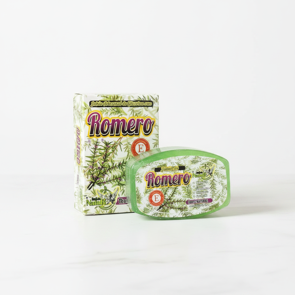 Jabón Romero - Fondo Blanco