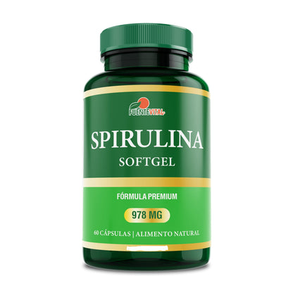 Spirulina 60 Cáps. Blandas - Almayun Cápsulas