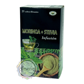 Té Moringa + Stevia 25 Bolsitas - Almayun té