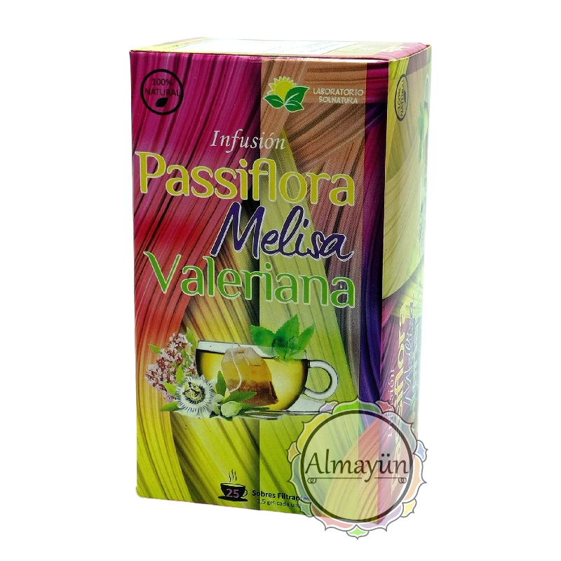 Té Passiflora, Melisa, Valeriana 25 Bolsitas - Almayun té